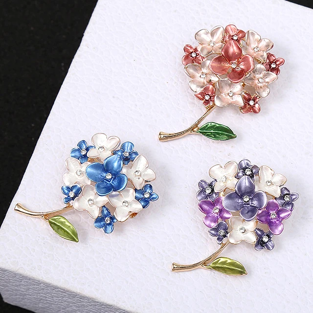 1pc Fashionable Zinc Alloy Faux Pearl Decor Flower Design Brooch