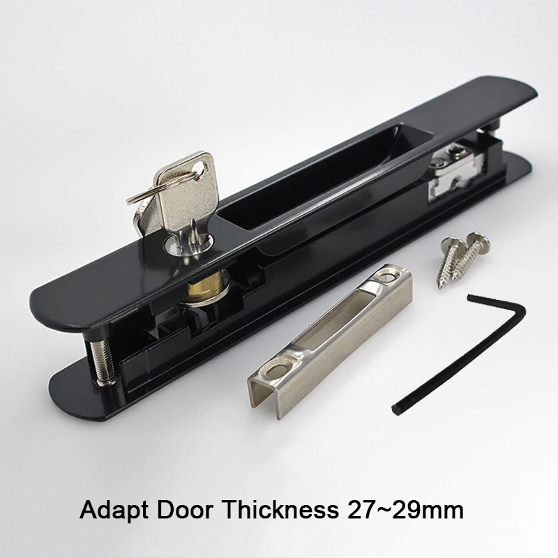 

Durable 2PCS 90 Type Double-sided Sliding Door Hook Locks for Aluminium Alloy Balcony Door and Window Lock with Keys