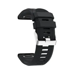 Durable QuickFit 26mm Silicone Strap Replacement Watch Band - QuickFit 26mm (Black)
