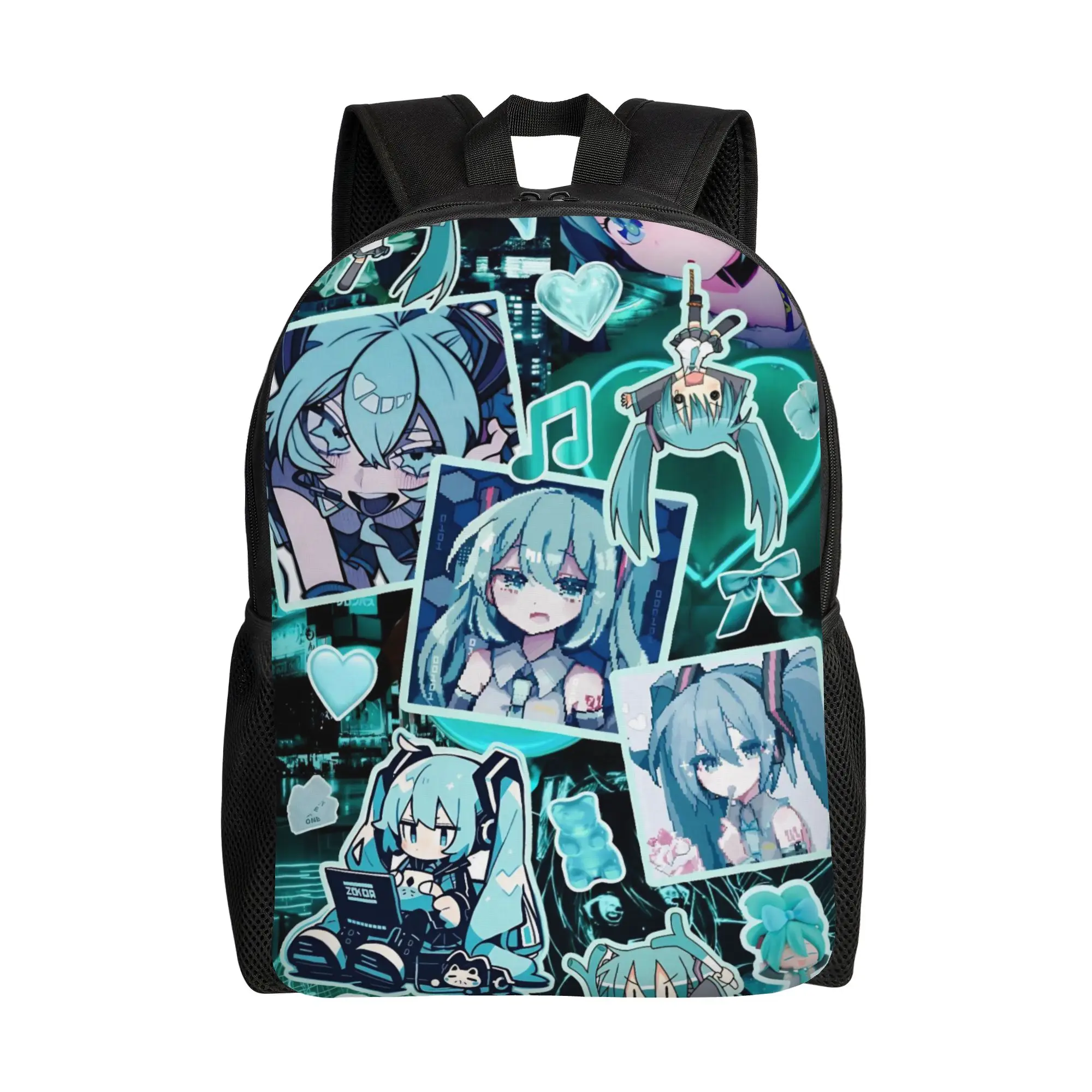 Stylish Unisex Hatsune Miku Backpack - Fashionable and Durable Daypack