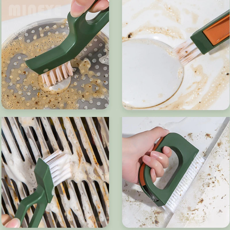 4PCS Crevice Cleaning Brush Multi-functional Handheld Groove