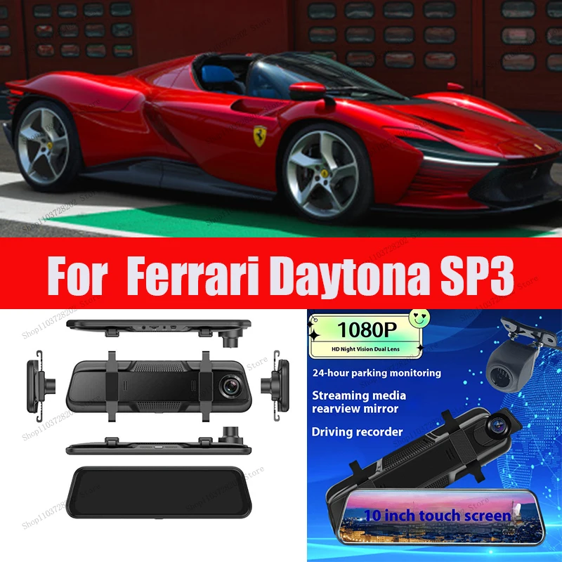 

For Daytona SP3 4K WIFI GPS Car Dvr Mirror Dash CamDual Lens Dashcam Drive Recorder Stream RearView Mirror IPS Screen Camera