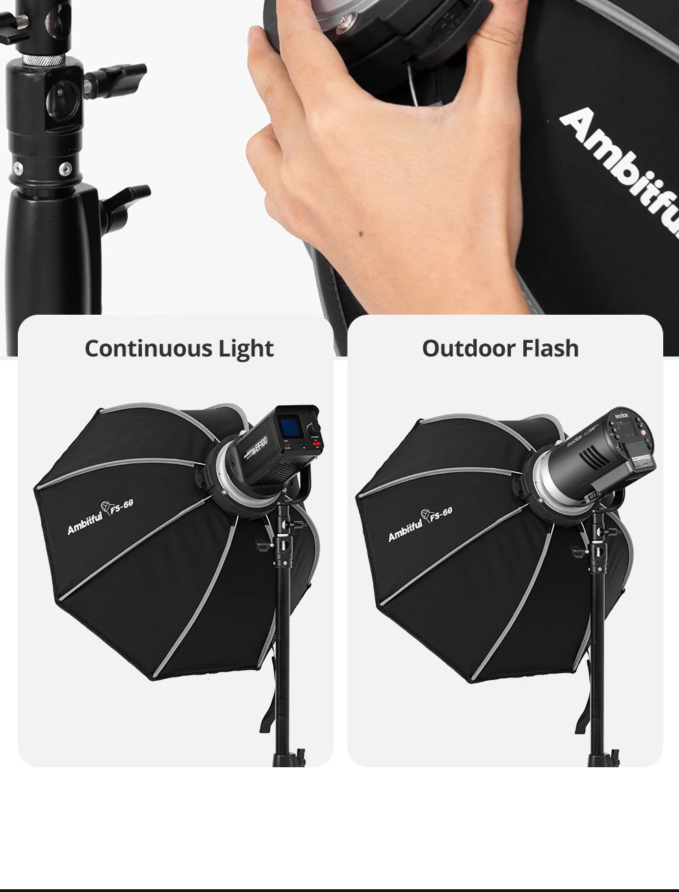 FS40/60/80 Series 40cm 60cm 80cm Softbox Honeycomb Grid（only Grid）
