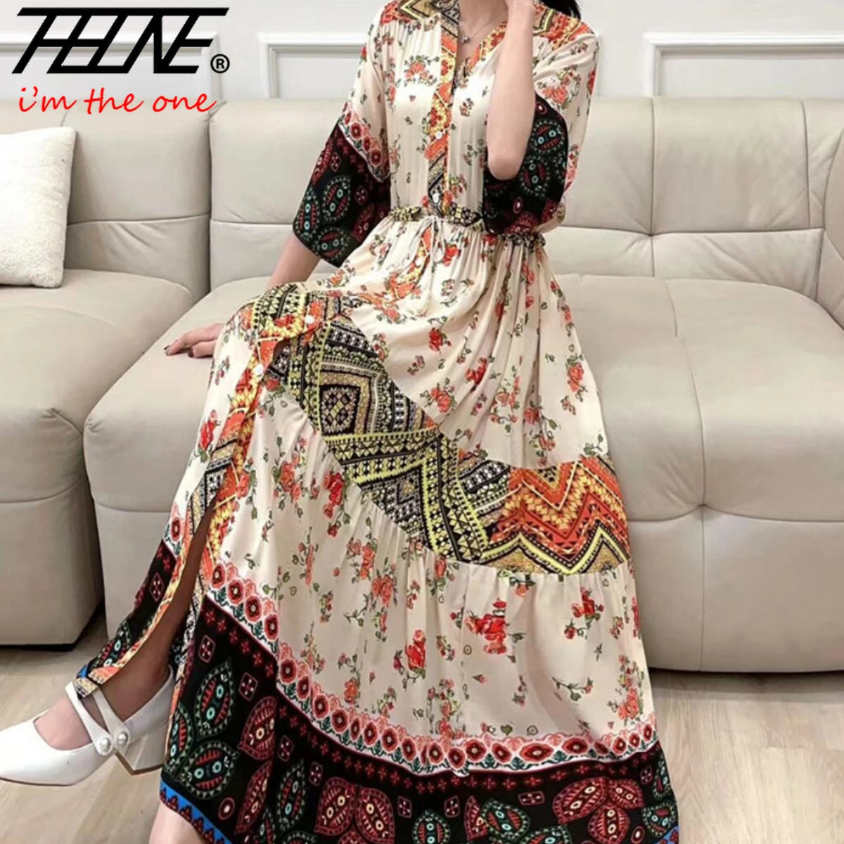Casual Summer Retro Dresses Casual Summer Beach Vintage Dresses 2025