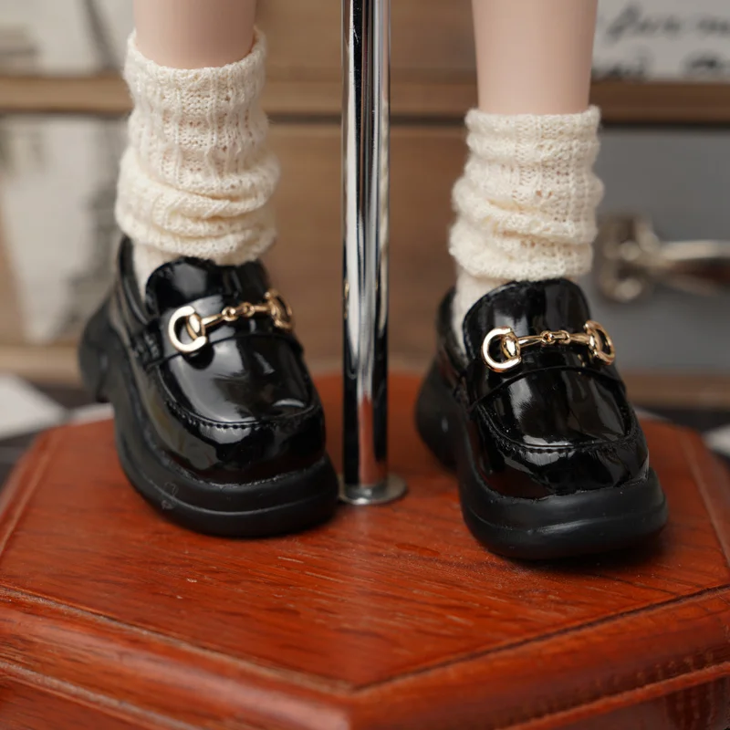 BJD Doll Shoes for 1/4 1/6 BJD MSD MDD YOSD Shoes Puyoo Doll Black White Khaki Shoes Gift Doll Accessories Doll Toy Shoes