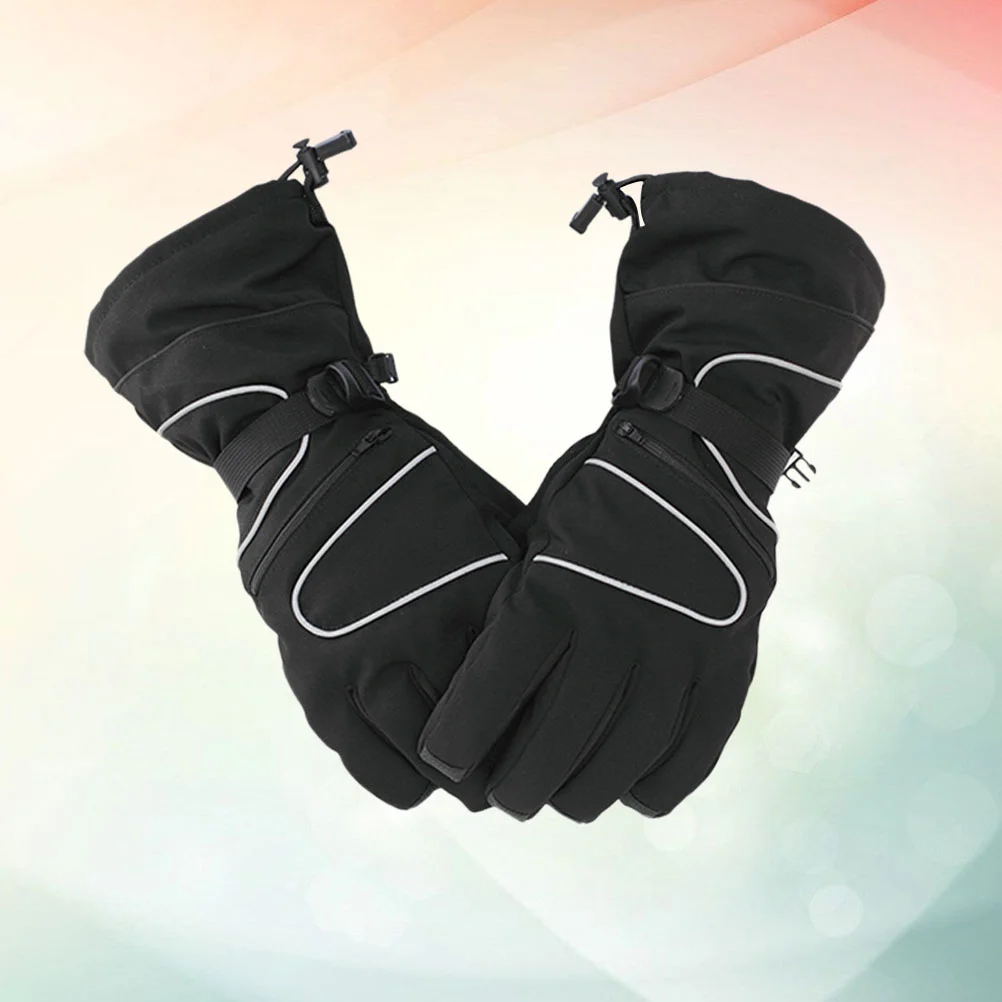 

1 Pair Winter Gloves Mittens Men Thermal Windproof Waterproof Anti Grip Warm Cold Weather Mitt for Push Cart and Practice Pack