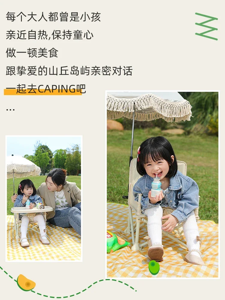 Children's Picnic Chair Baby Outdoor Portable Dining Chair Folding Baby Camping Beach Photography