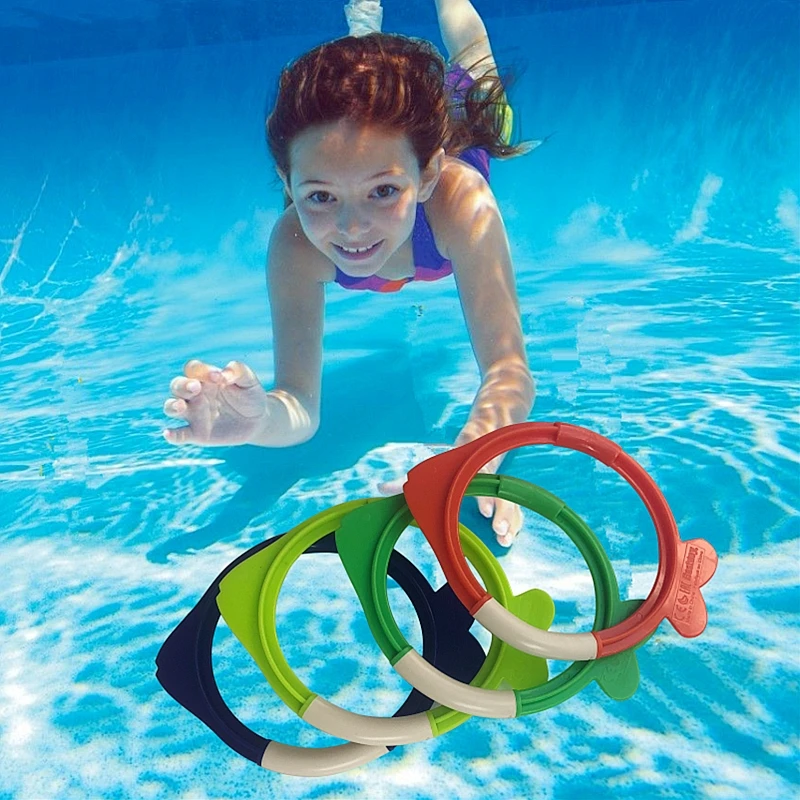 Diving Toys Breath Closure Training Water Underwater Toy Set Children's Swimming Pool Treasure Hunt Water Ring Diamond Kids Toys 3