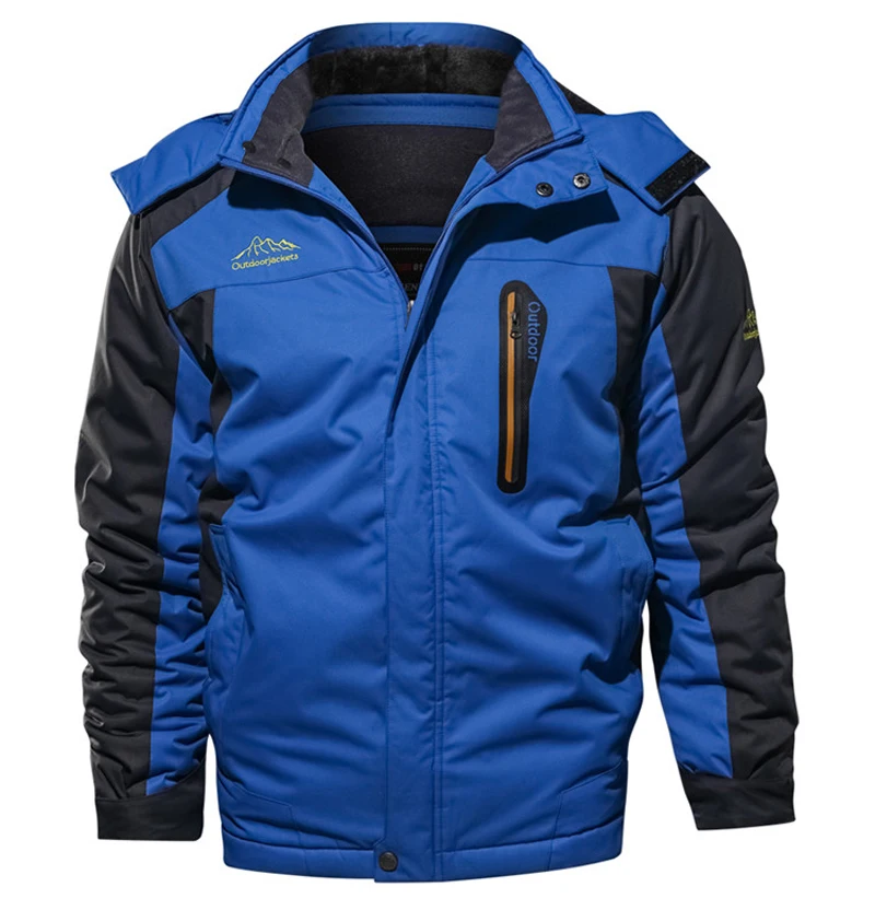 Winter Jacket men Windbreaker Waterproof Thick Fur Hooded Warm Parka Coat Male Fleece Ski snow Jackets size 6XL 7XL 8XL 9XL