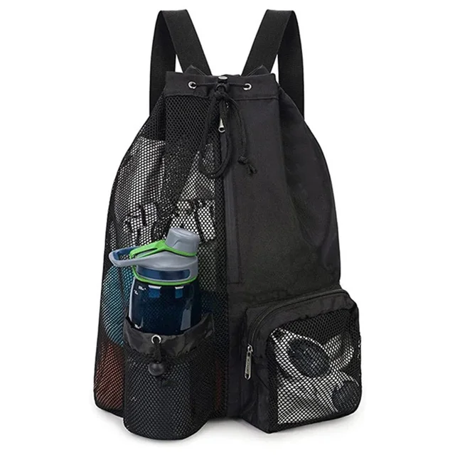 Lightweight Mesh Drawstring Backpack - Swimming and Sports Bag 6