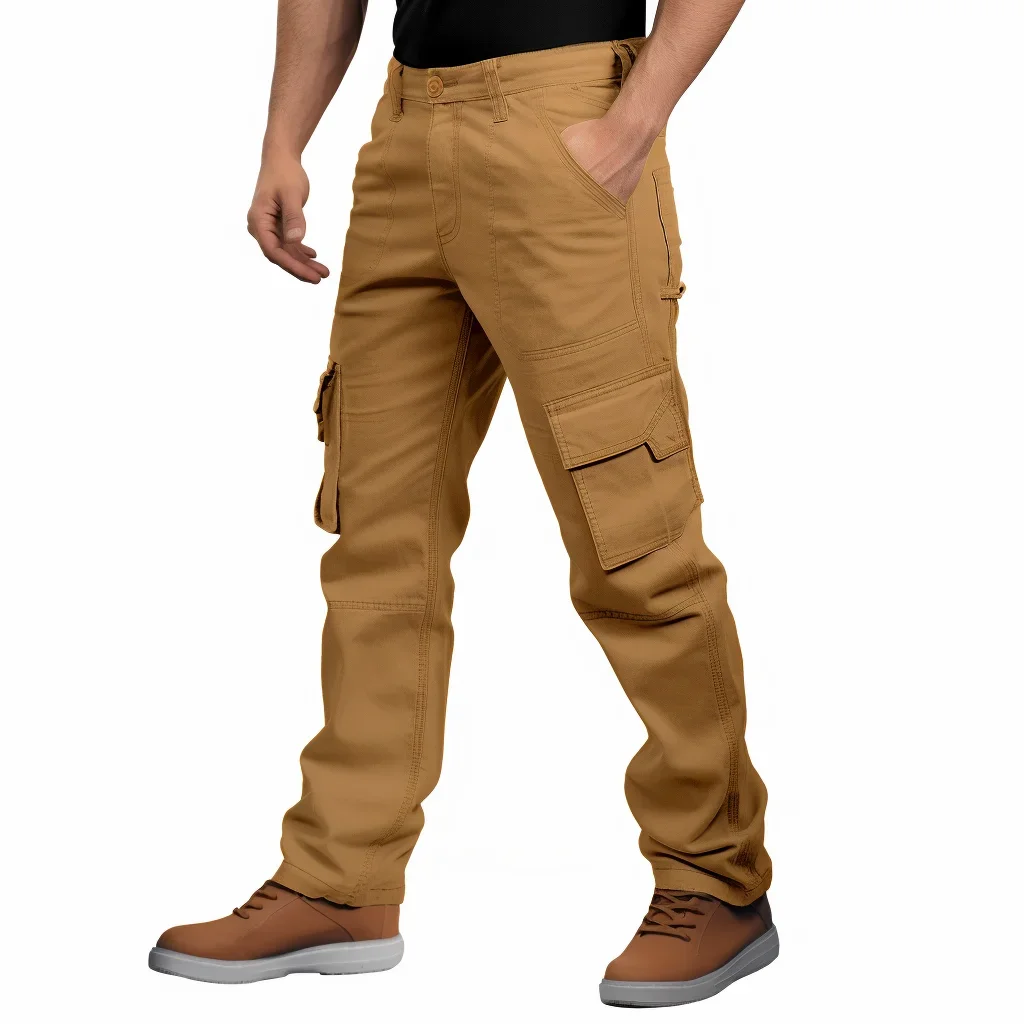 

Men's Vintage Straight Joggers Multiple Pockets Baggy Cargo Pants