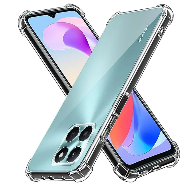 Shockproof Clear TPU Protective Case for Honor Series - Four-Corner Reinforcement