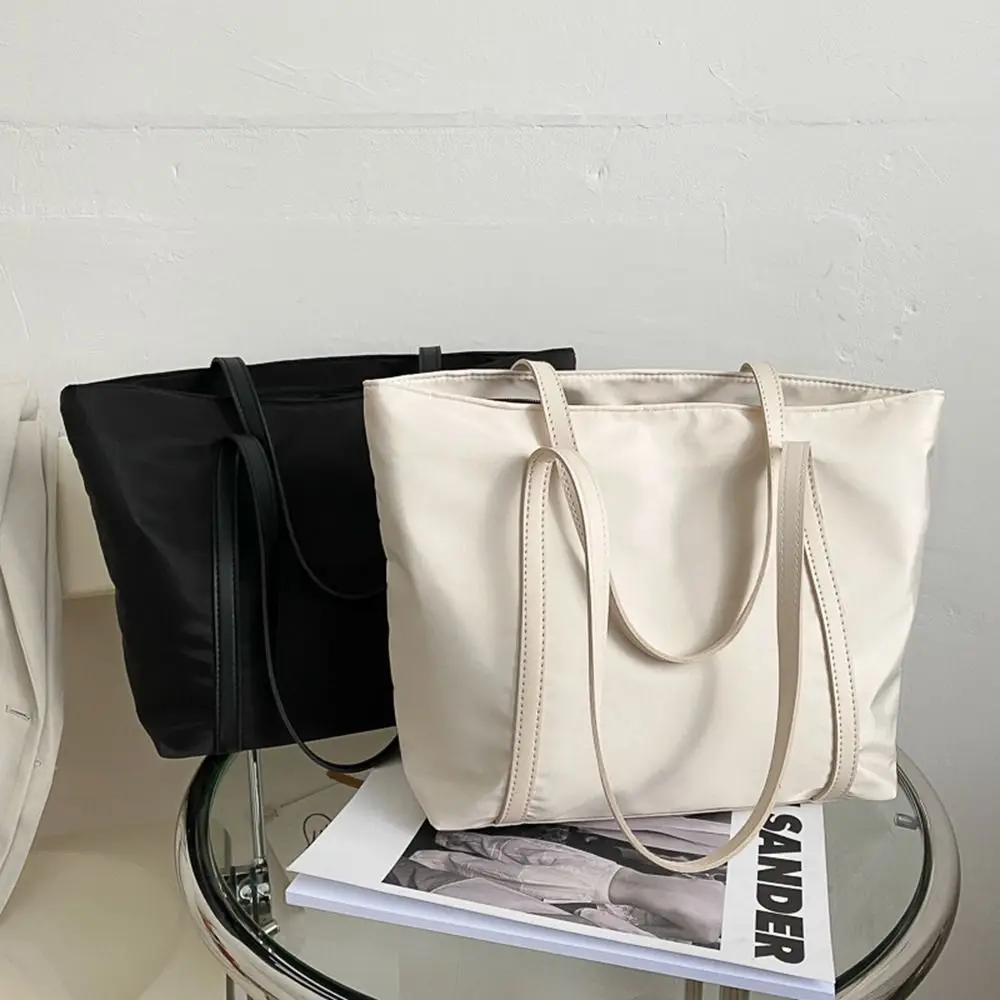 

Oxford Shopping Street Zipper Bags Fashion Casual Large Capacity Underarm Bag Solid Color Shoulder Bag Ladies
