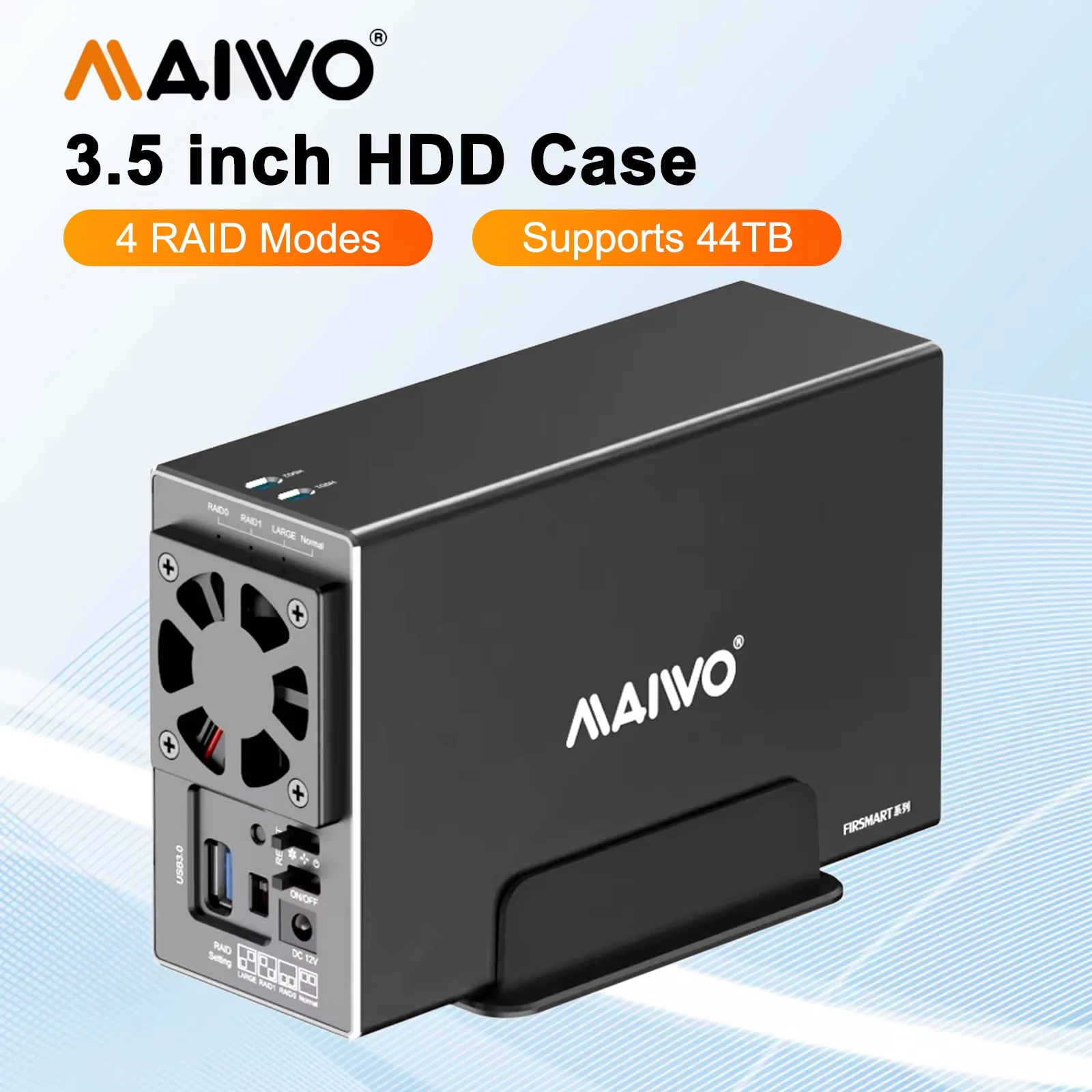 MAIWO Dual Bay Inch HDD/SSD Case External Hard Drive