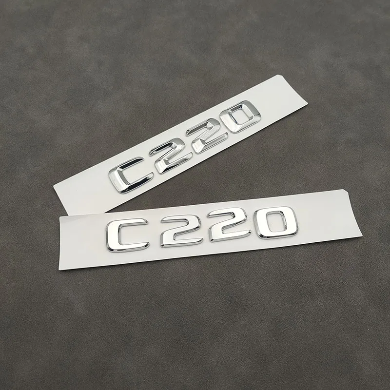 3D ABS Chrom Black CDI C220 Emblem Badge W204 Aufkleber – Bild 5