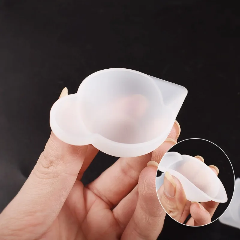 실리콘 몰드 혼합 컵 디펜서, DIY 에폭시 송진 쥬얼리 제작 도구, 측정 컵 금형, 수제 색상 변조, 6 개