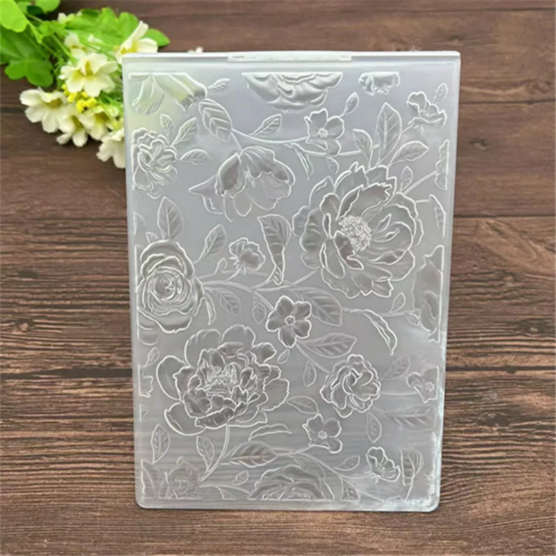 3D Embossing Folder for Birthday Spring Get well soon Card making Scrabooking Deco plastic embossing folder embossing folder