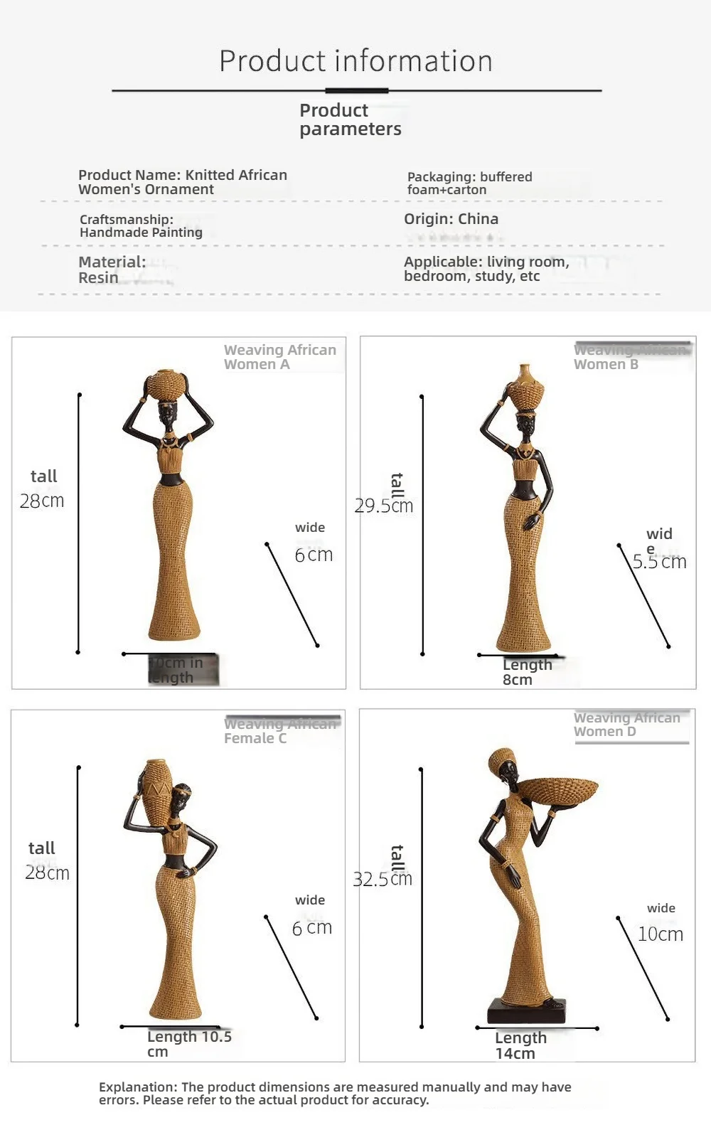 Skulptur für afrikanische Stammesfrauen – handgeschnitzte Vorfahrenstatue aus Kunstharz, ethnische schicke Bücherregaldekoration für die Präsentation von Kulturerbe – Detail 7