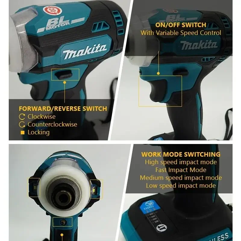 Makita Brushless Electric Tools DTD171 Cordless Impact Driver, Motor Bare Tool power tmakita 18v toolools Makita power tools 4