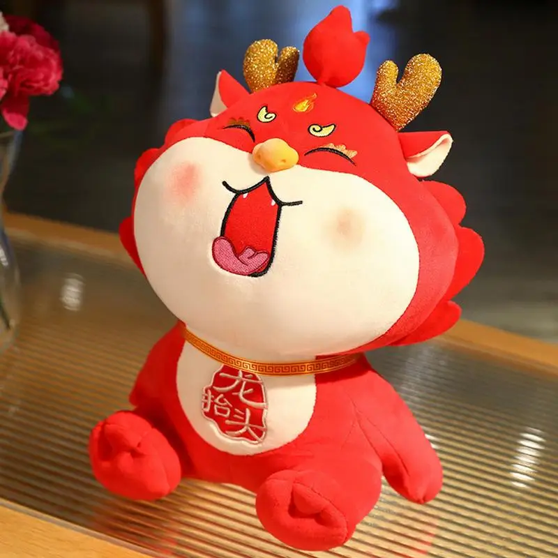 Festival Dragon Decor 2024 Skin Friendly Dragon Year Mascot Dragon Year Mascot for Chinese New Year Decorations Gift for  kids