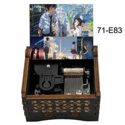 Anime - Inspired Wooden Music Box - Main Theme Song - Unique Gift (71 - E83 - wind)