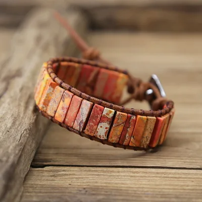 アクセサリー kmrii leather stone bracelet Kmrii kmrii bracelets - Gem