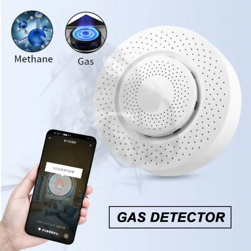 

TUYA Zigbee Gas Leak Detector Smoke Leakage Sensor Sound Alarm App Remote Control Protection Security Smart Home Gas Detector