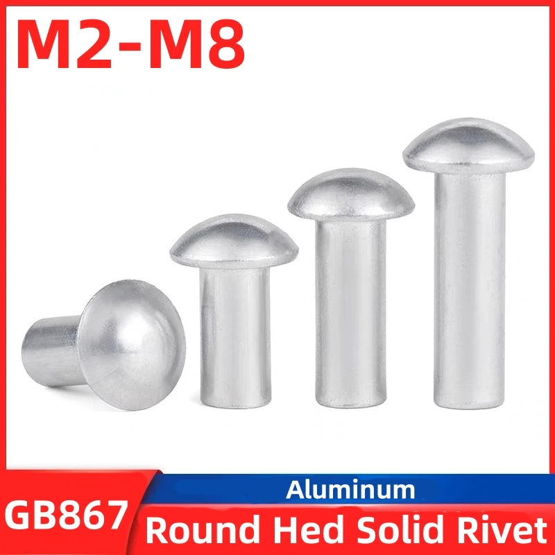 AluminumSolidRoundHeadRivetAlloySelfpluggingRivetSemiround