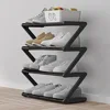 4-Tier Shoe Rack, Small Shoe Rack Organizer, Modern Hallway Shoe Storage, Free Standing Space Saving Shoe Shelf for Apartment 2