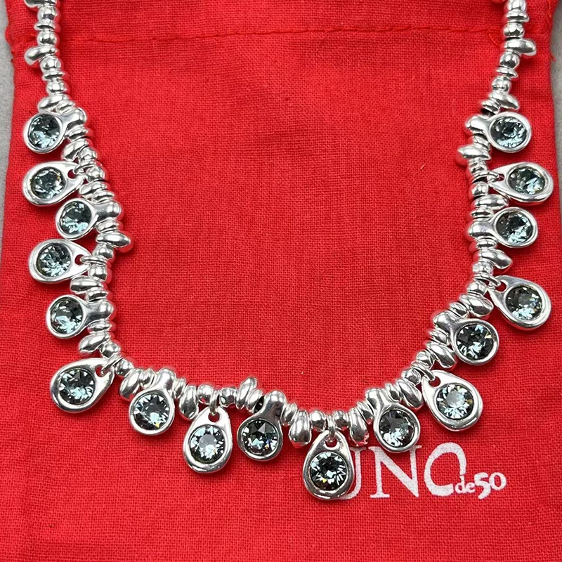 

Новинка 2023 unode 50, Лидер продаж, модное ожерелье с голубыми драгоценными камнями в европейском и американском стиле, Женская романтическая Подарочная сумка для ювелирных изделий