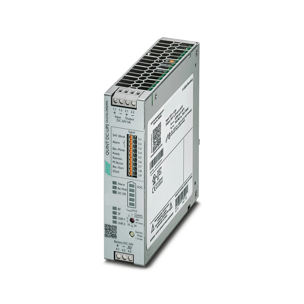 1PCS 2906993 For Phoenix UPS 24VDC/5A RJ45 Uninterruptible Power Supply QUINT4-UPS/24DC/24DC/5/PN 4 1PCS 2906993 For Phoenix UPS 24VDC/5A RJ45 Uninterruptible Power Supply QUINT4-UPS/24DC/24DC/5/PN - Image 2