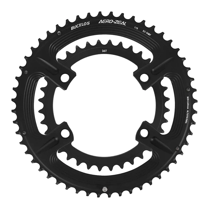 Ultralight Double Chainring for Road Bike 110BCD 50-34T 52-36T 53-39T Bicycle Cr