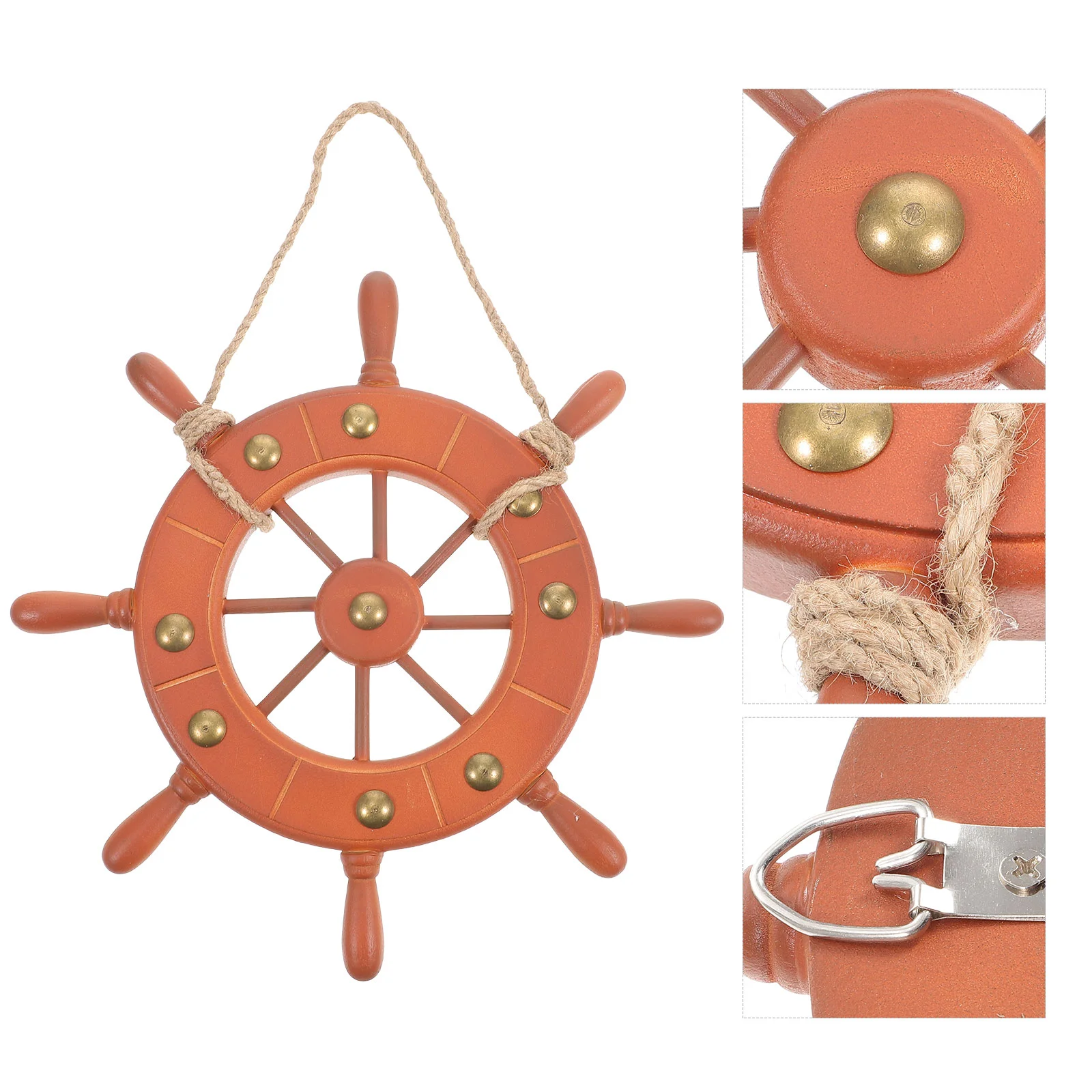 Деревянное Рулевое колесо для морской стены, деревянная подвесная лодка, деревянные морские корабли, рулевое колесо, Украшение стен