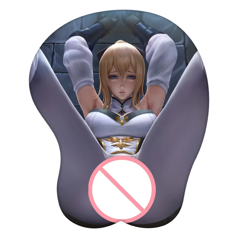 

3D Mouse Pad Sexy Jean Gunnhildr Genshin Impact Anime Wrist Rest Silicone Sexy Creative Gaming Mousepad Mat