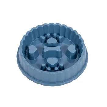 Anti-Choking Slow Feeder Dog Bowl: Non-Spill Food Bowl for Small/Medium/Large Dogs, Also for Cats, Durable Pet Feeding Dish,
