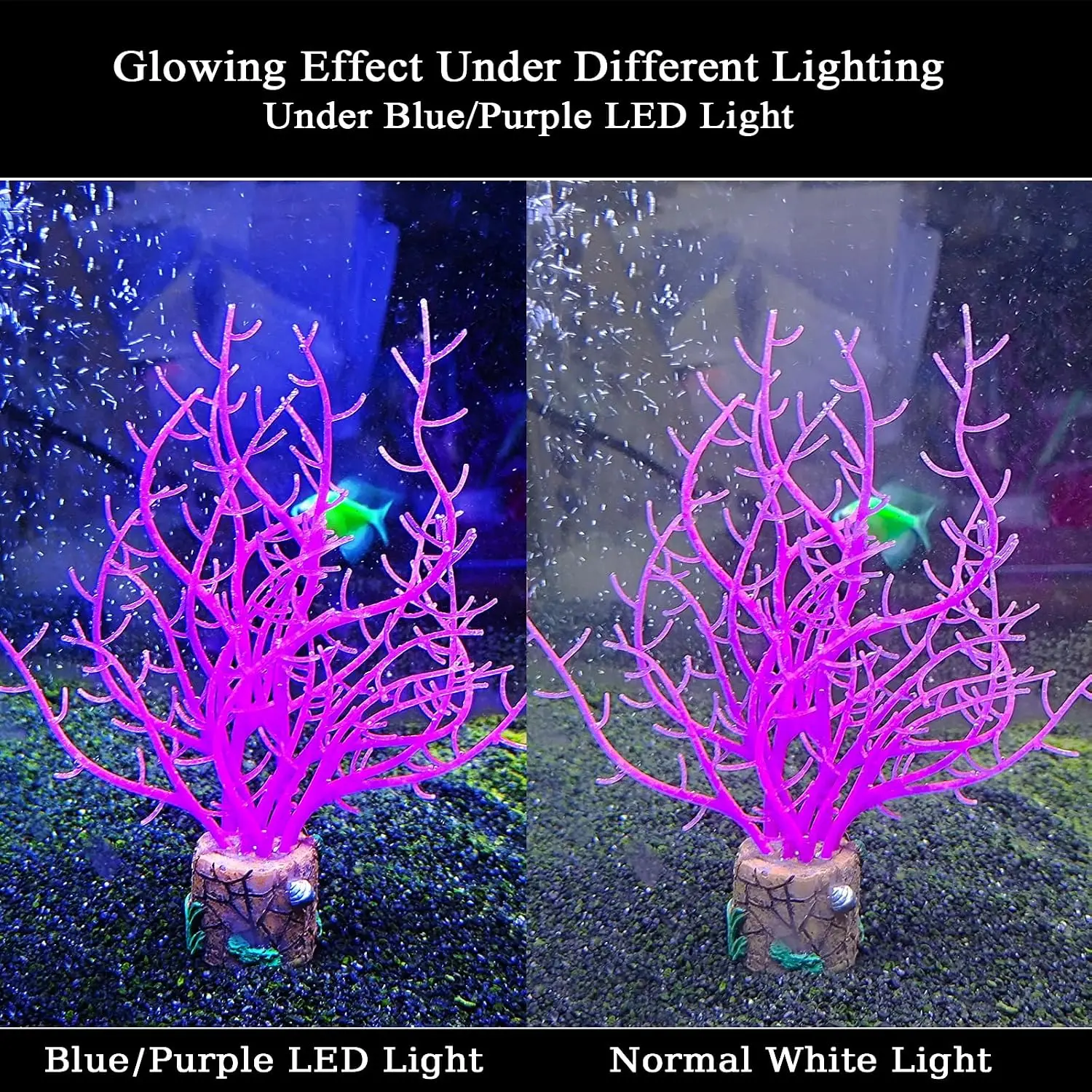 Luminous Silicone Sea Anemone Aquarium Decor Ornament