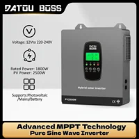 DATOUBOSS – onduleur hybride solaire 1800W 12V, contrôleur de Charge MPPT intégré pour usage domestique, camping-car, alimentation hors réseau 1