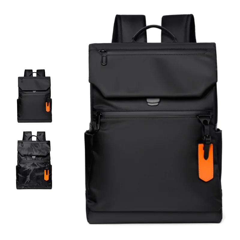 

Men's Waterproof Oxford Backpack Fashion Business Commuting Travel Knapsack Portable Laptop Rucksack USB Charging Bag Packsack