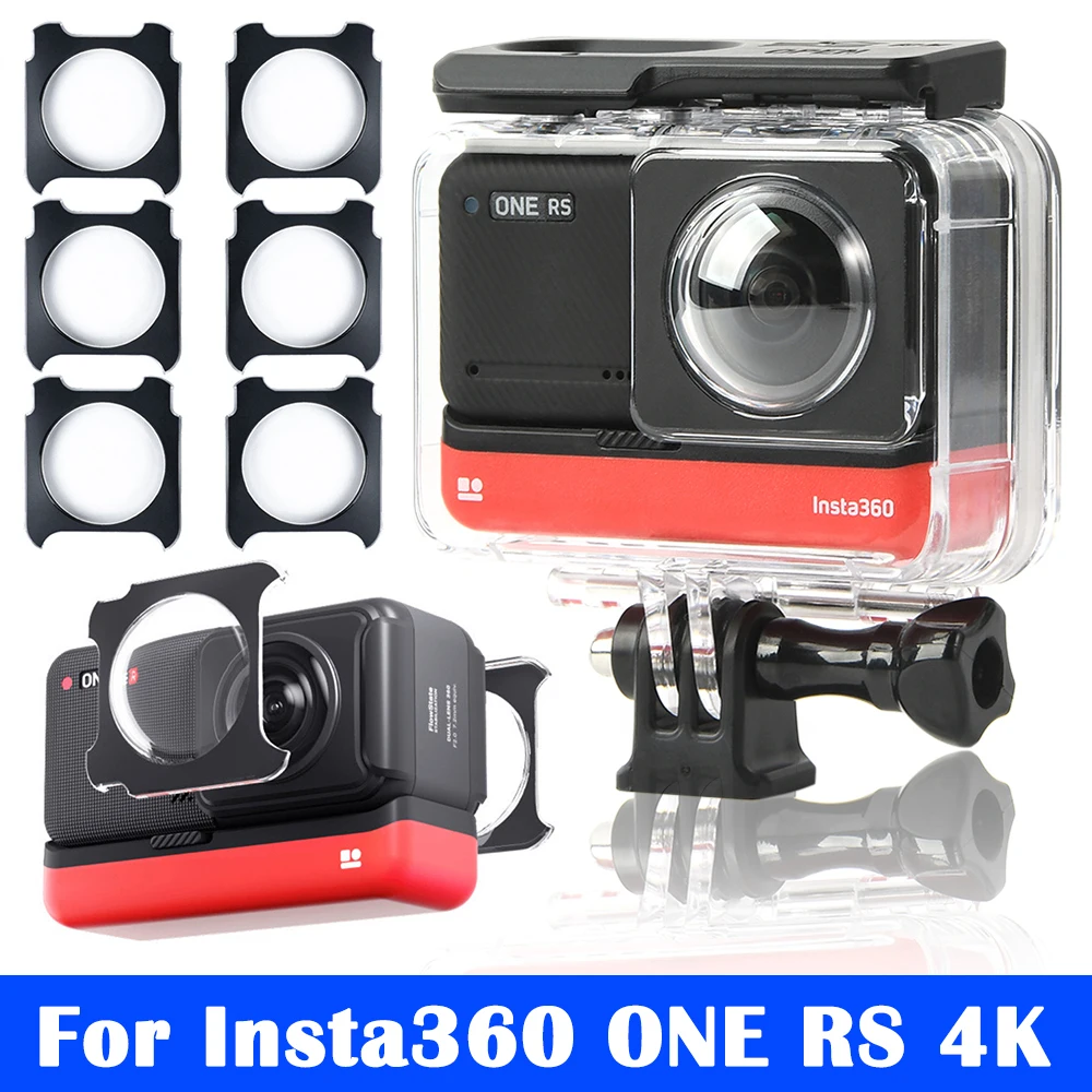 휴대용 카메라 방수 상자 보호 쉘 커버, 낙하 방지 액세서리, Insta360 ONE RS 파노라마 카메라용