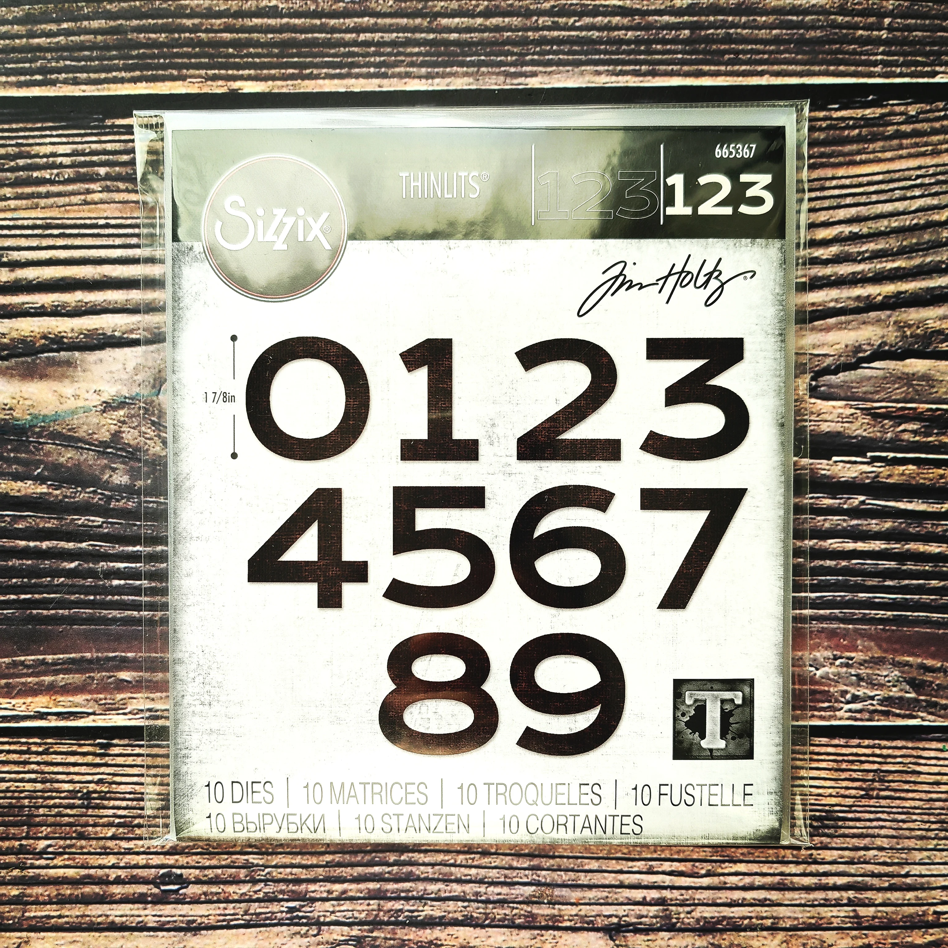 

Sizzix 665367 Thinlits Die Set 10PK - Countdown by Tim Holtz