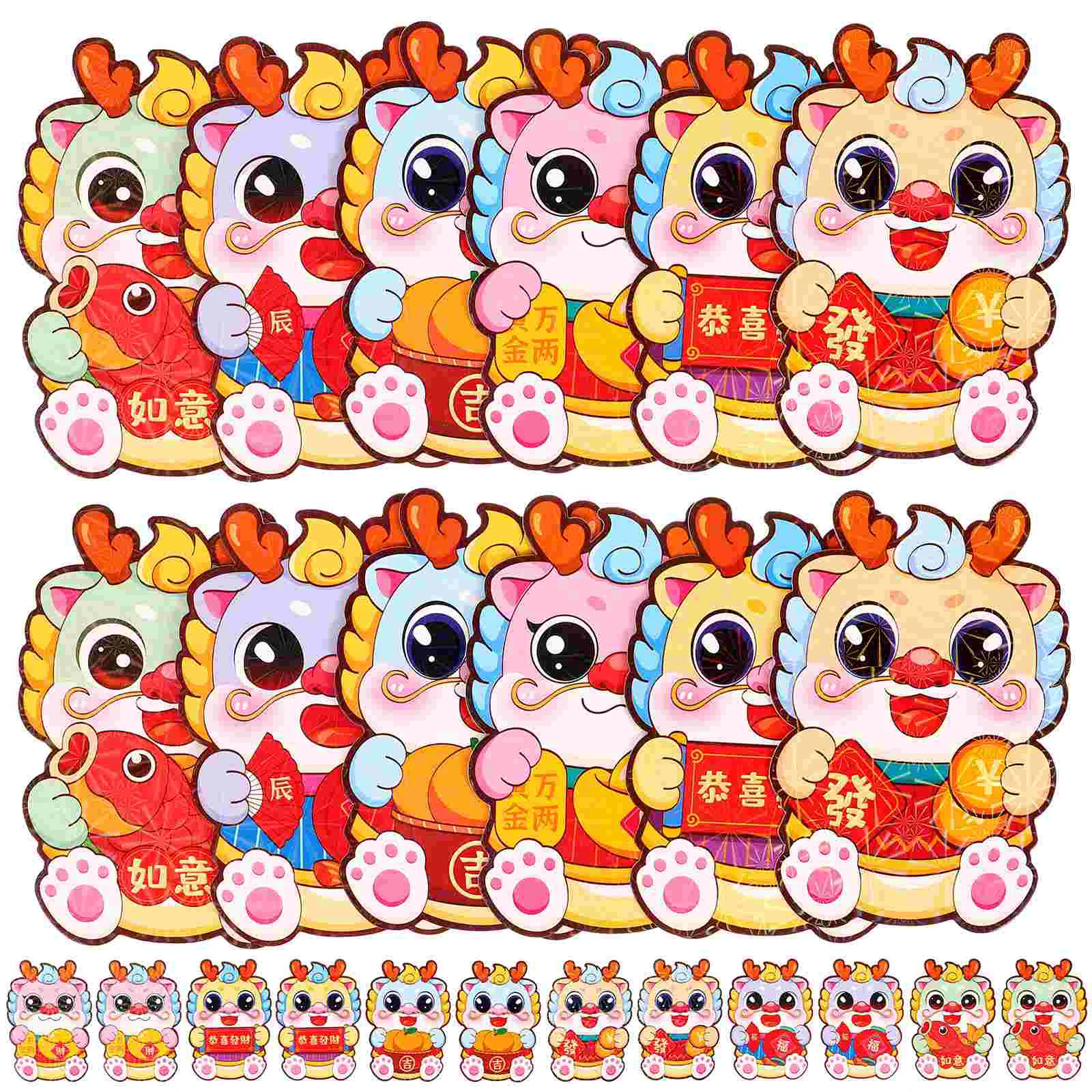 

60 шт., красные конверты на праздник весны