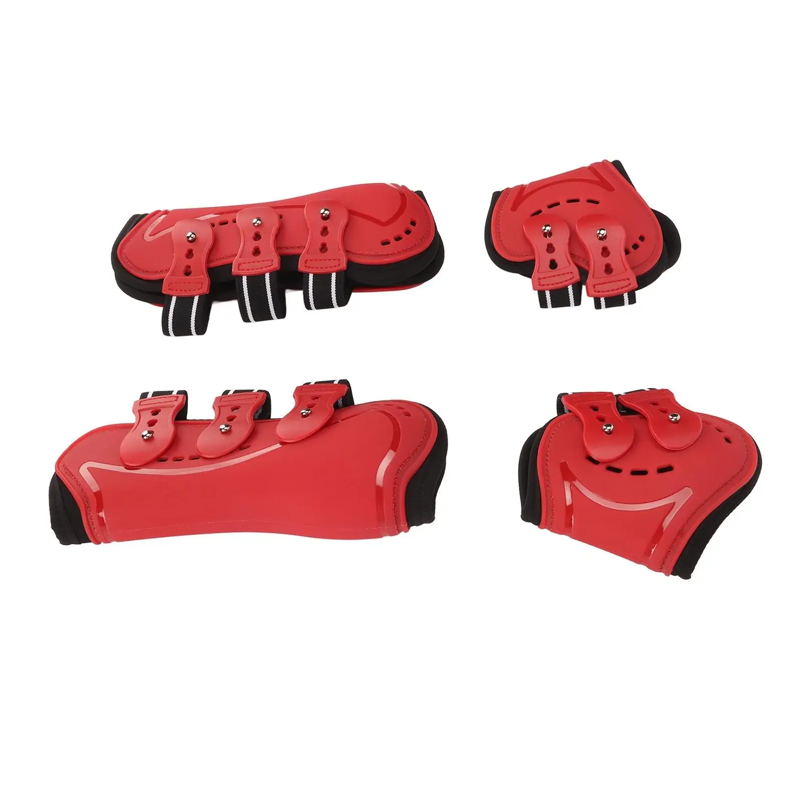 Horse Tendon Boots Shock Absorbing Adjustable Horse Front and Hind Boots Fetlock Protection