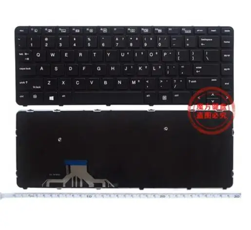 Tastiera Per Laptop Us No Retroilluminata Per Hp Elitebook Folio 1040 G3,818252-001 844423-001 Cornice Nera