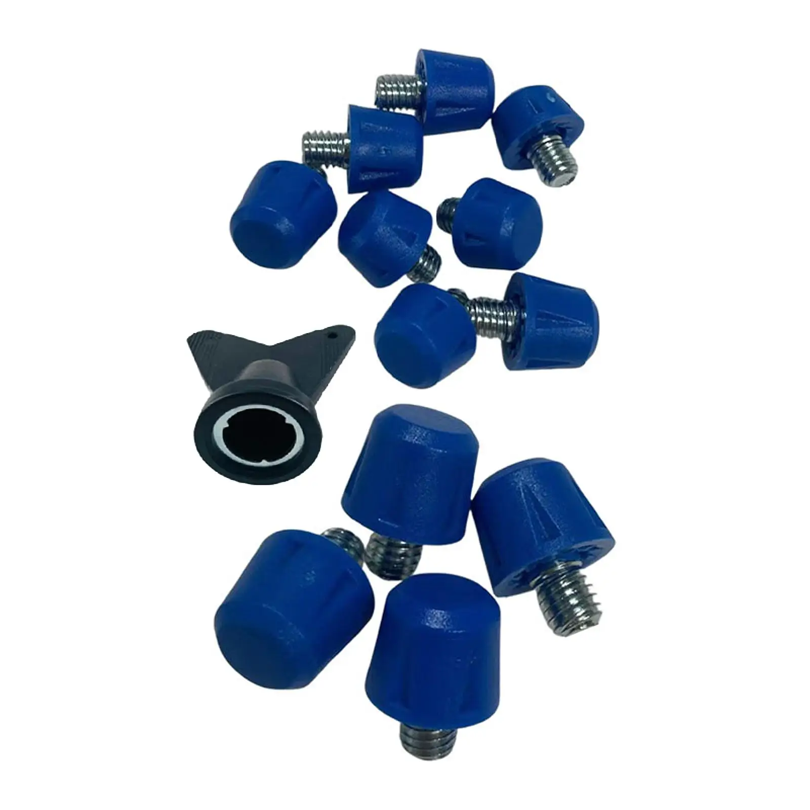12 Pieces Football Shoe Spikes with Wrench Firm Ground Universal Football Boot Spikes Replacement for Outdoor Sports Competition track shoe spikes