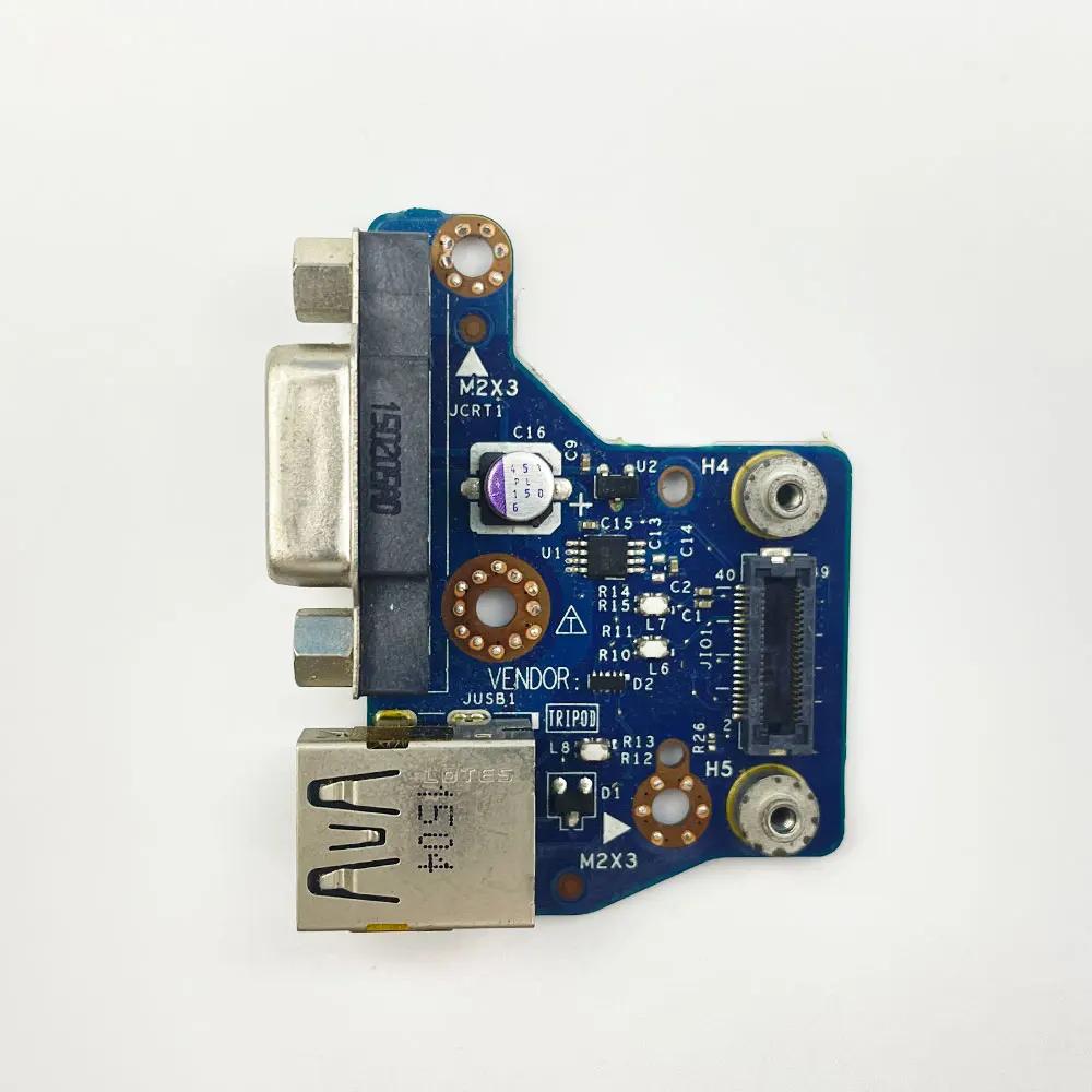 

USB-разъем VGA для ноутбука Dell Latitude E6440 P38G, USB-зарядка, плата VGA VAL90 LS-9938P 028X5F