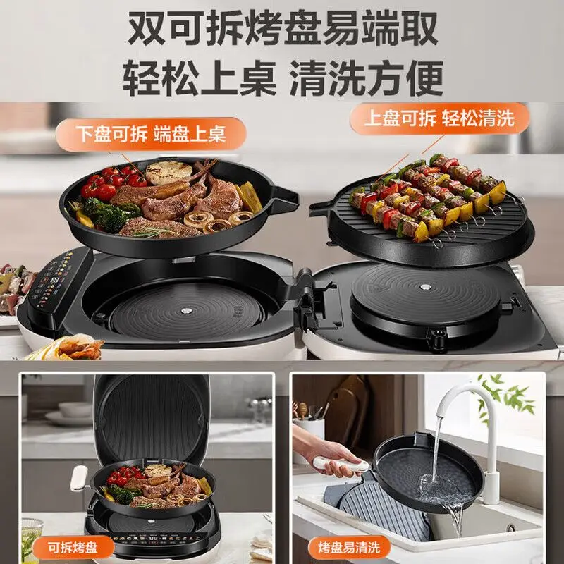 Household electric pancake maker pancake maker double-sided detachable and washable multifunctional electric rack