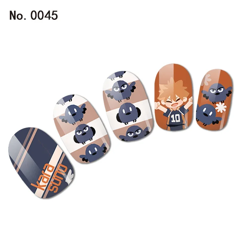Oikawa Tooru Shoyo Nail Sticker Cute Anime Nail Art Chibi Kawaii Nail Accessories Neko Cat Decal Decoration Supplies Otaku Merch 4