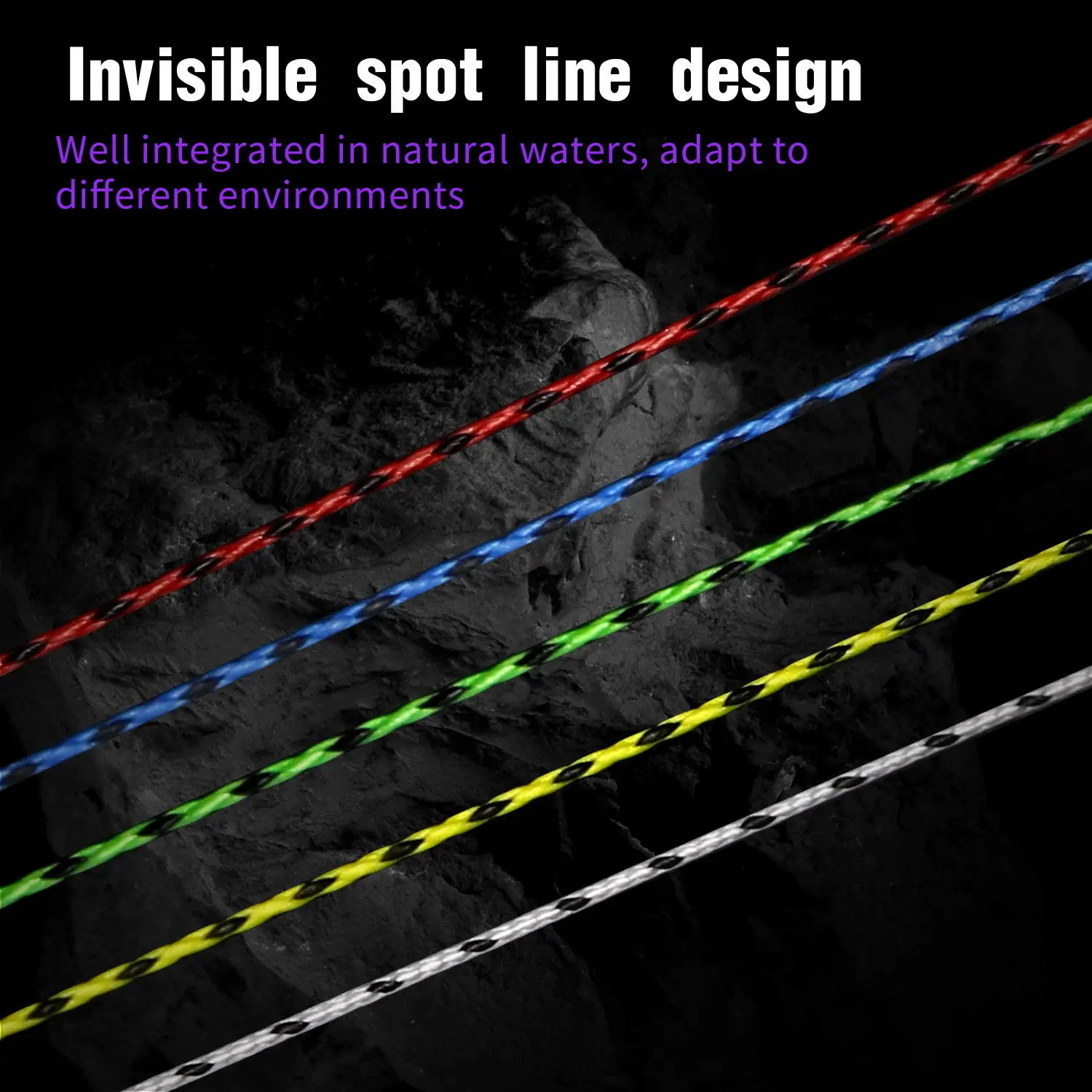 BAKAWA X8 Speckled Seawater PE Braided Fishing Line 500M 30M 100M 8 Strand Japan Multifilament