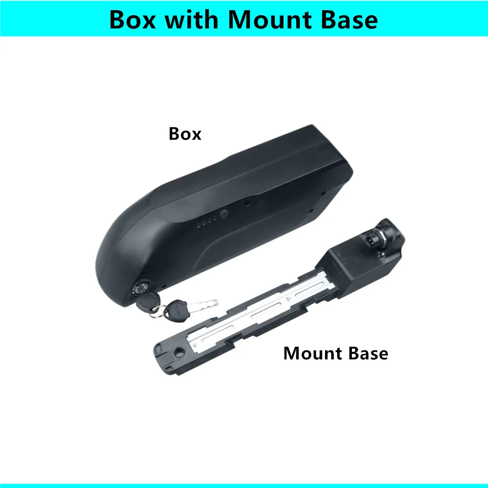 Electric Bike Battery Case Reention Small Thin Tiger Shark Down Tube Dolphin 52 50 pcs 18650 cells 36V 48V