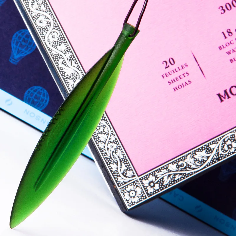 Willow Leaf Four-sided Seal Glue Watercolor Book Special Paper Cutter Art Painting Does Not Hurt The Paper To Open The Envelope